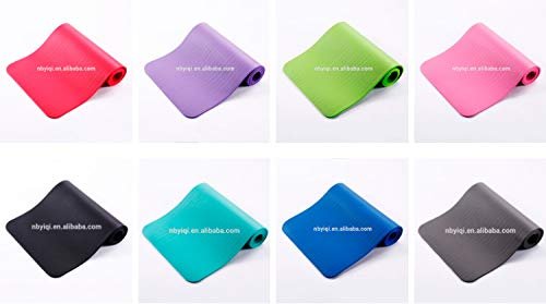 Kumono Extra Thick Yoga Pilates Mat - All Purpose Durable 10mm Thickness Non-Slip Yoga Mat Pilates & Floor Workouts Black