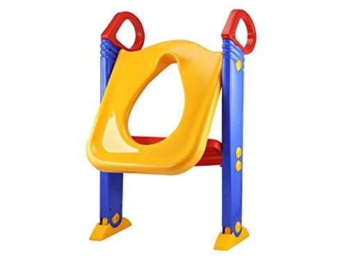 Seat with a ladder for installation on the base of the bathroom for children