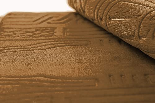 Moon Sleep Night Floldable Praying Mat, Foldable Meditation Mat with Back Rest, Prayer Rug with Carrying Bag, Poratble Cushioned & Padded Prayer Rug for Salah Size 110 X 53 Cm Brown, Large