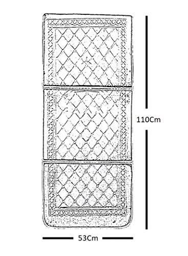Moon Sleep Night Floldable Praying Mat, Foldable Meditation Mat with Back Rest, Prayer Rug with Carrying Bag, Poratble Cushioned & Padded Prayer Rug for Salah Size 110 X 53 Cm Brown, Large