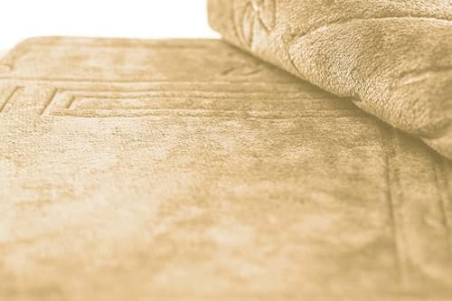 Moon Floldable Praying Mat, Foldable Meditation Mat with Back Rest, Prayer Rug with Carrying Bag, Poratble Cushioned & Padded Prayer Rug for Salah Size 110 X 53 Cm Grey