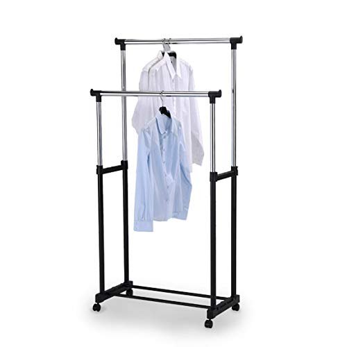 Rolling Double Garment Rack