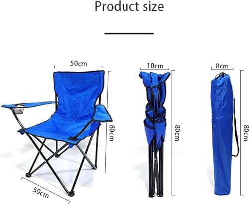 ALSafi-EST Foldable Camping Chair with Packing Pouch, Blue
