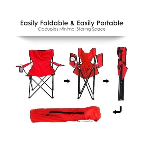 ALSafi-EST Foldable Camping Chair with Packing Pouch, Blue