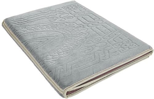 Sleep Night Floldable Praying Mat, Foldable Meditation Mat With Back Rest, Prayer Rug With Carrying Bag, Poratble CUShioned & Padded Prayer Rug For Salah Size 110 X 53 Cm Purple, Large