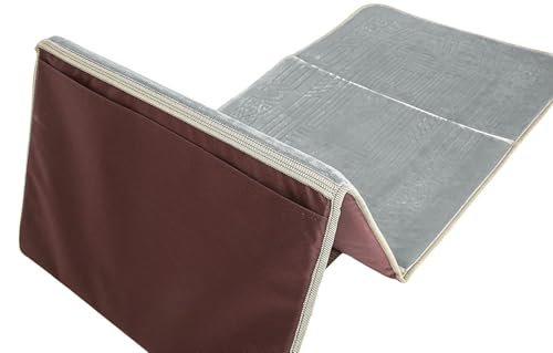 Sleep Night Floldable Praying Mat, Foldable Meditation Mat With Back Rest, Prayer Rug With Carrying Bag, Poratble CUShioned & Padded Prayer Rug For Salah Size 110 X 53 Cm Purple, Large