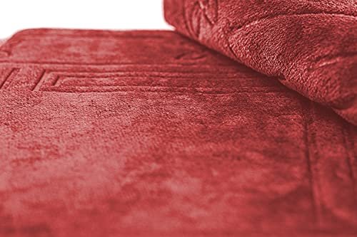 Sleep night floldable praying mat, foldable meditation mat with back rest, prayer rug with carrying bag, poratble cushioned & padded prayer rug for salah size 110 x 53 cm red