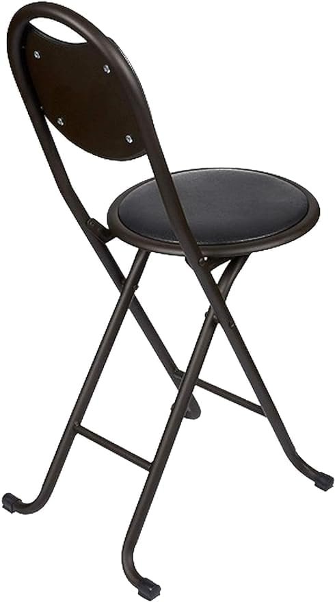 bunca Portable Folding Chair for Prayer, Trip, Living Room, Dining Room, Black