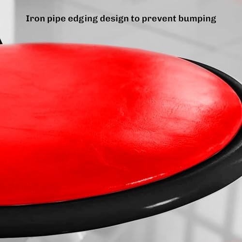 BRIGHT HOME Folding Stools Chair Mini Collapsible Chair Simple Bar Chair Dining Chair Portable Mini Stool Sturdy and Comfortable Folding Chair for Travel, Garden, Camping(Red)