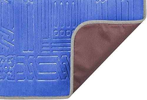 Floldable Praying Mat, Foldable Meditation Mat with Back Rest, Prayer Rug with Carrying Bag, Poratble Cushioned & Padded Prayer Rug for Salah Size 110 X 53 Cm Brown