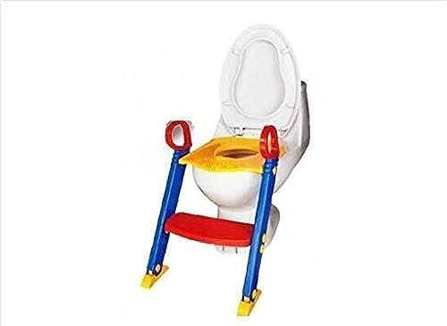 ADJUSTABLE LEGS WITH 4 RUBBER ANTI SLIP STOPPERS, Baby Toilet Training Seat