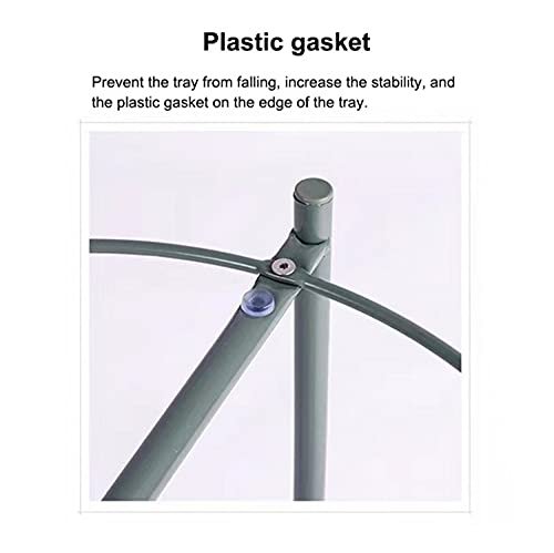 NTJDSX Metal Coffee Table,Modern Storage Sofa End Table with Tray,Round Tray Table,Bedside End Table Living Room Corner Tea Table,for Balcony Garden Home Office Bedroom,White