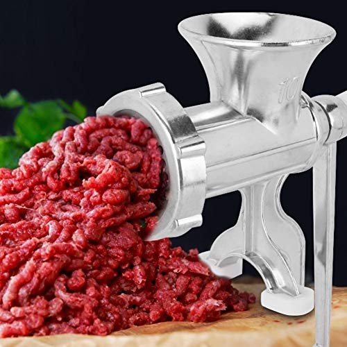 EECOO Manual Meat Chopper, Stainless Steel Meat Chopper, Home Manual Meat Chopper, Sausage Pusher, Sausage Mincer Accessory for Sausages, Meats