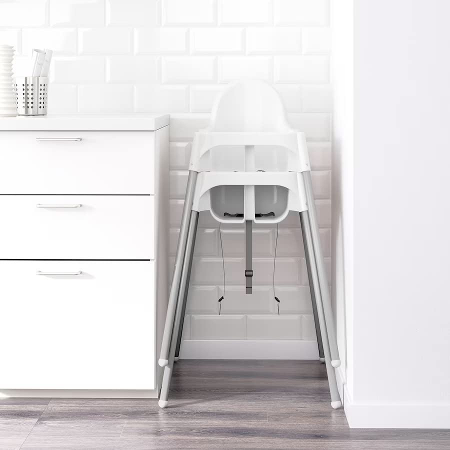 ProudCo. - Baby High Chair with Tray - White - Ultra Modern - Minimalist - Baby Periquay - Compact 90 cm Height