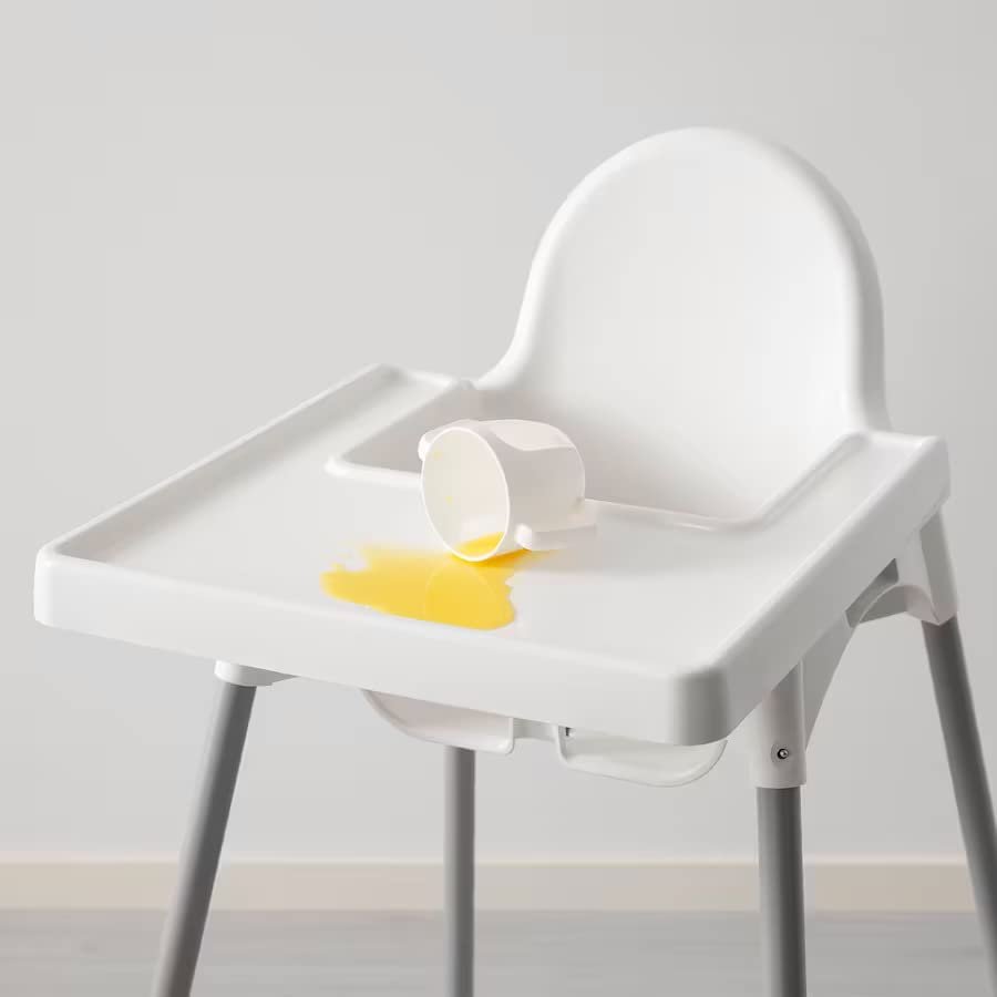 ProudCo. - Baby High Chair with Tray - White - Ultra Modern - Minimalist - Baby Periquay - Compact 90 cm Height