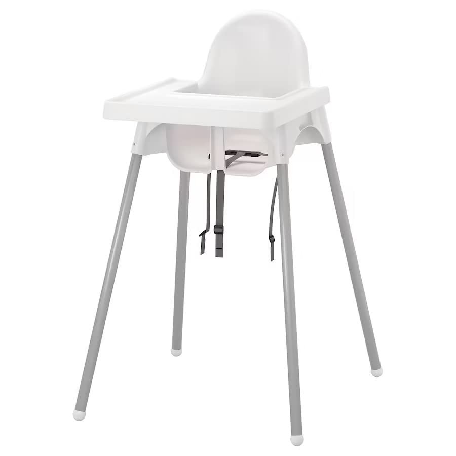 ProudCo. - Baby High Chair with Tray - White - Ultra Modern - Minimalist - Baby Periquay - Compact 90 cm Height
