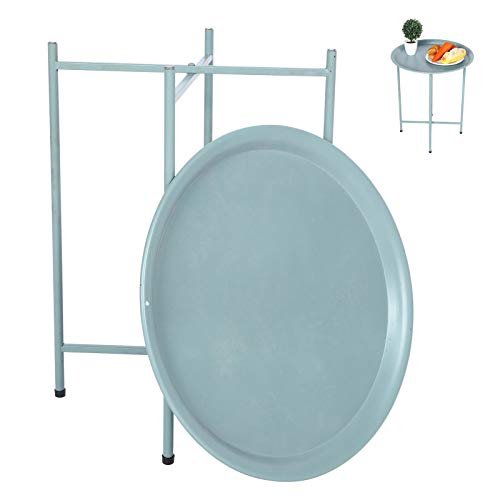 End Table Metal Coffee Table Household Modern Metal Coffee Tea Table Round Side Tables for Living Room Office Use