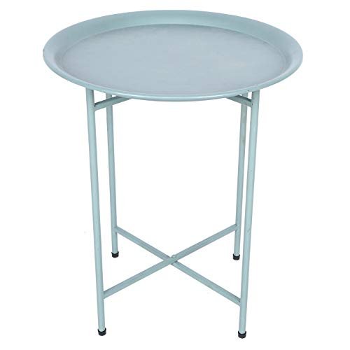 End Table Metal Coffee Table Household Modern Metal Coffee Tea Table Round Side Tables for Living Room Office Use