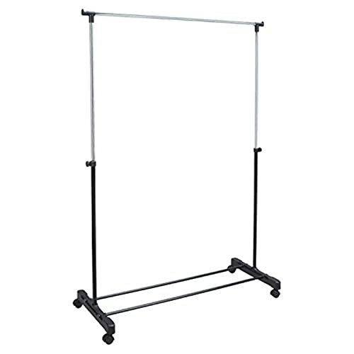 Other Rolling Garment Rack Clothes Hanger - Chrome Metal - Modern Style - Free Standing - Organizing and Storing Clothes Accessories