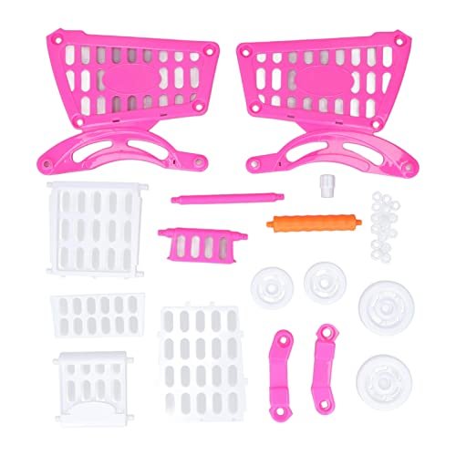 FRZY Children's shopping trolley, children's shopping trolley, grocery toys, children's toys, learning simulation, Pink