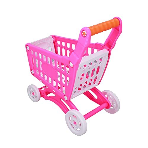 FRZY Children's shopping trolley, children's shopping trolley, grocery toys, children's toys, learning simulation, Pink
