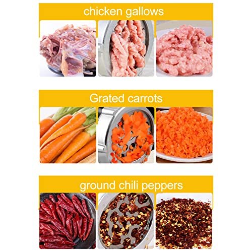 Natudeco Manual Meat Grinder Meat Mincer Sausage Stuffer Heavy Duty Aluminum Alloy Meat Filling Manual Grinder Meat Kitchen Machine Hand Crank Meat Sausage Filler for Meat Sausage Cookies