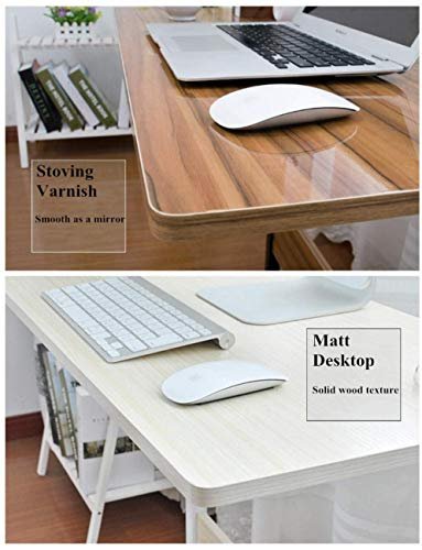 NC Qualife Laptop Table Computer Desk Overbed Table with Wheels&Pad Slot Movable Height Adjustable Bedside Table Stand for Bed, Sofa, Office (White Maple, 60 * 40cm)