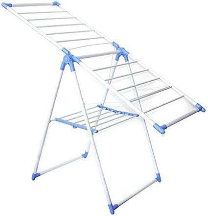 bunca clothes drying rack with arms blue