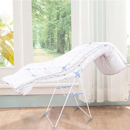 bunca clothes drying rack with arms blue