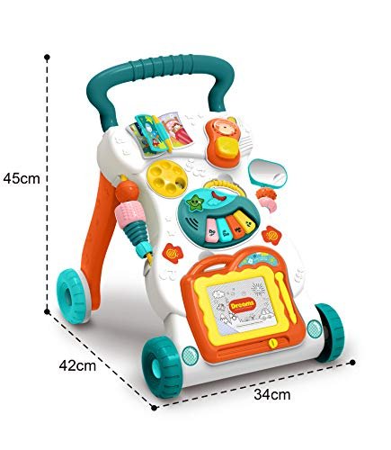 Mastela Little Angel Baby Walker With Light And MUSic, Multi-Colour