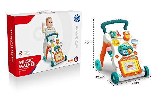 Mastela Little Angel Baby Walker With Light And MUSic, Multi-Colour