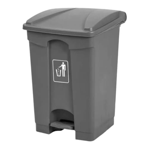 BUNCA سلة مهملات بلاستيك 35لتر رمادى من