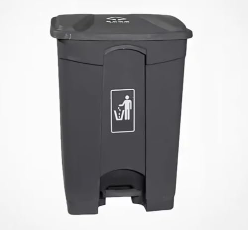 BUNCA سلة مهملات بلاستيك 35لتر رمادى من