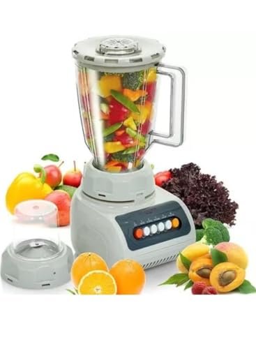 YM-999 Electric Blender, White, 1.5L, 350W, 4 Speeds, with Spice Grinder, for Fruits, Vegetables, Spices