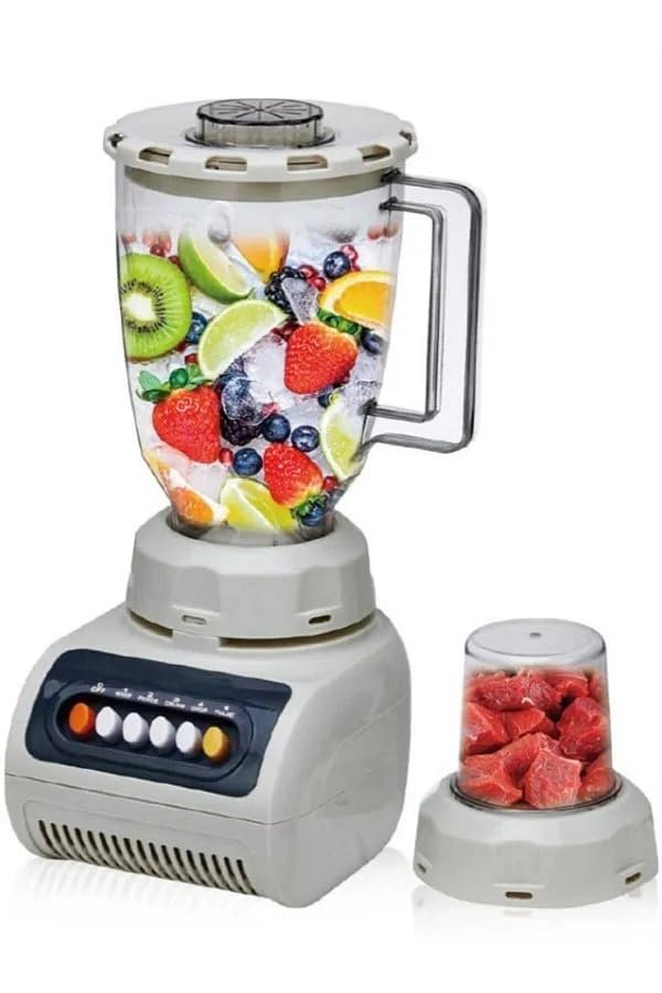 YM-999 Electric Blender, White, 1.5L, 350W, 4 Speeds, with Spice Grinder, for Fruits, Vegetables, Spices