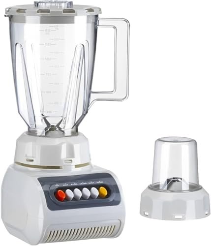 YM-999 Electric Blender, White, 1.5L, 350W, 4 Speeds, with Spice Grinder, for Fruits, Vegetables, Spices