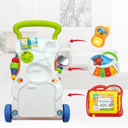 Hibobi Baby Sit-to-Stand Walker with Musical Play Table