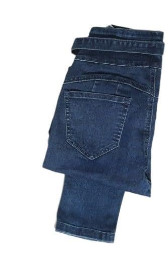 bunca Women's Jeans (UAE/KSA, Hip Waist, Large, 20, Dark Blue)