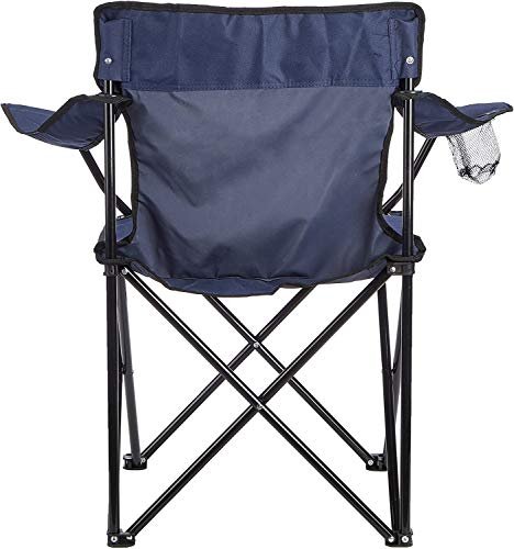 Rubik Folding Beach Chair Foldable Camping Chair with Carry Bag for Adult, Lightweight Folding High Back Camping Chair for Outdoor Camp Beach Travel Picnic Hiking (Navy Blue)