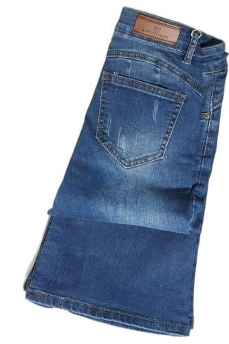 bunca Women's Jeans (UAE/KSA, Hip Waist, X-Large, 20, Blue Flare)