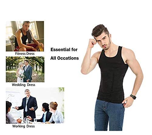 Men's Elastic Sculpting Thermal Slim Compression Base Layer Vest