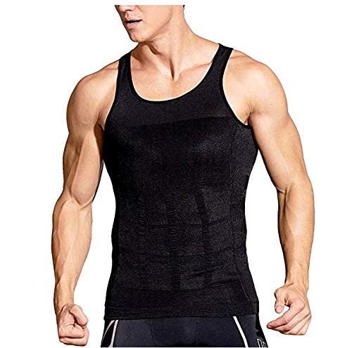 Men's Elastic Sculpting Thermal Slim Compression Base Layer Vest