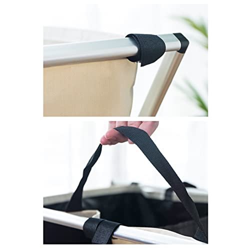 Eacam Oxford Fabric Dirty Clothes Storage Basket Laundry Basket Laundry Hamper Dirty Clothes Sorter Portable Foldable Folding Washing Bin