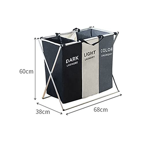 Eacam Oxford Fabric Dirty Clothes Storage Basket Laundry Basket Laundry Hamper Dirty Clothes Sorter Portable Foldable Folding Washing Bin