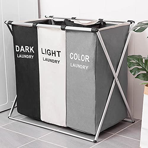Eacam Oxford Fabric Dirty Clothes Storage Basket Laundry Basket Laundry Hamper Dirty Clothes Sorter Portable Foldable Folding Washing Bin
