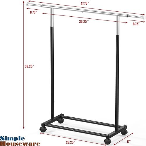 Simple Houseware Standard Rod Garment Rack