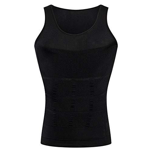 Men's Slimming Vest (Black, Large)
