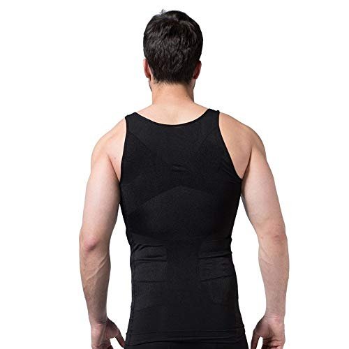 Men's Slimming Vest (Black, Large)