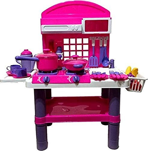Big Kitchen Cook Set Toy Kids Play Pretend Kitchen Set