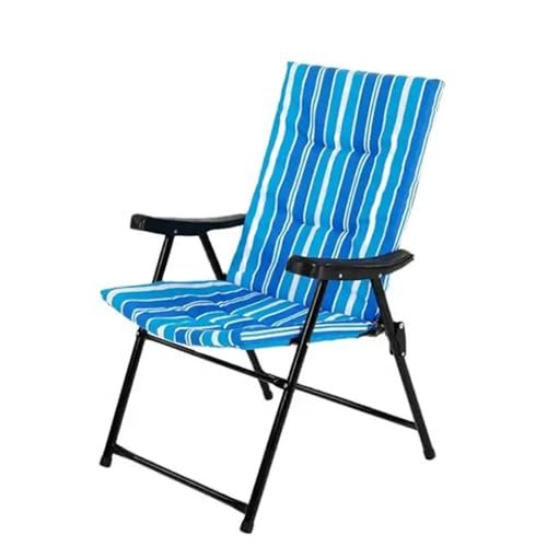 IEK Camping Chair, Folding Chair for Trip & Camping, Foldable Beach Chair, Portable Fishing Chair, Lightweight Camping Backpacking Chair for Outdoor, Picnic, Hiking (Blue 1 Chair)